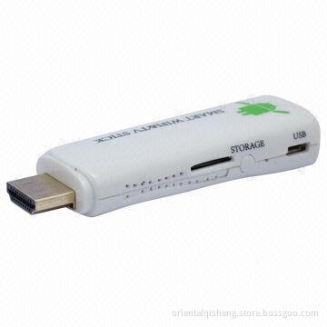 Android TV HDMI Dongle, Dual Core Solution, Supports OS 4.1, HDMI 1.4 Full HD 1080P Output